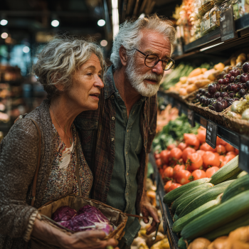 Specialist în nutriție consultând un client în vârstă